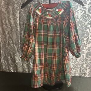 Green Plaid Holiday Gown.